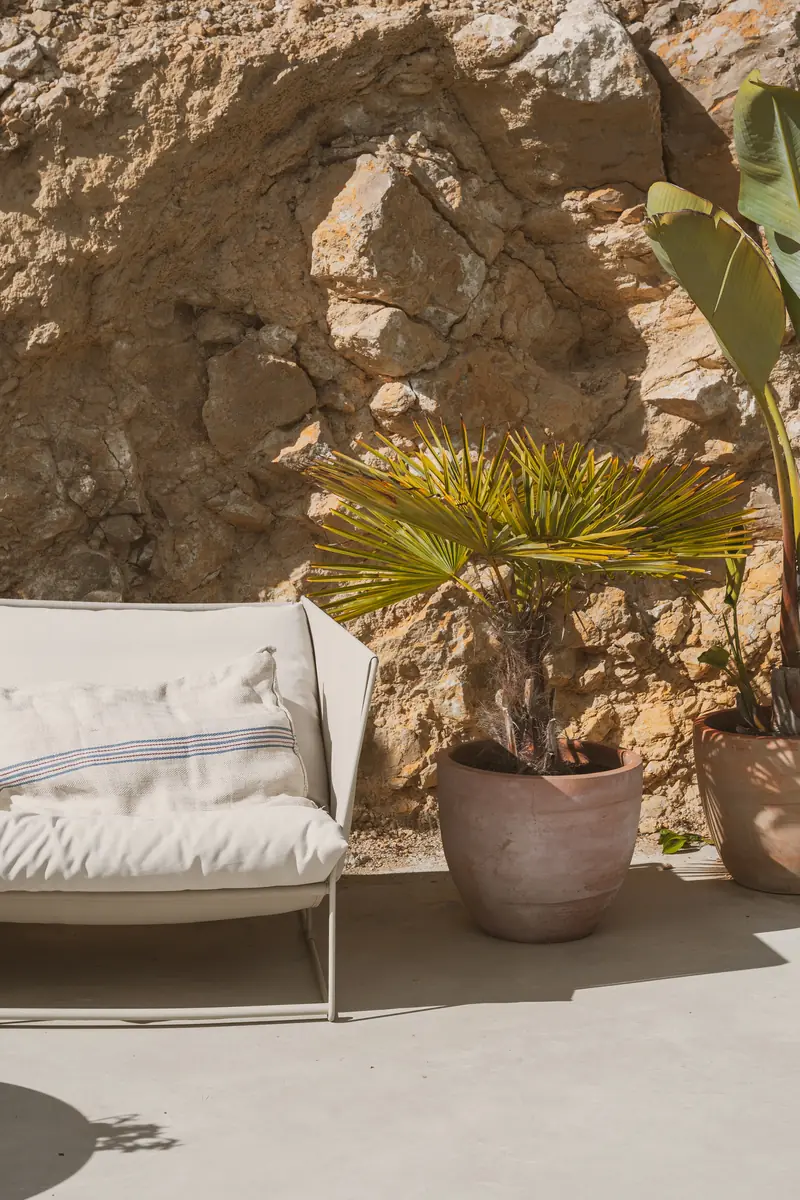 A quiet poolside lounge chair at a luxury resort